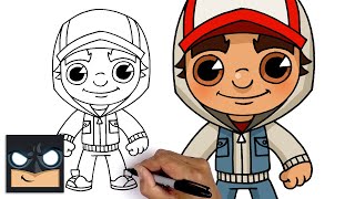 how to draw jake subway surfers