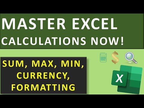 Master Excel: AutoSum,