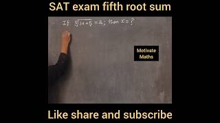 #SAT#exam#fifth#root#maths#algebra#maths