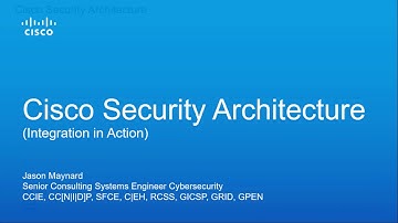 Cisco Security Architecture