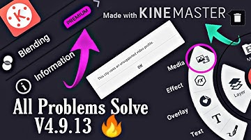 Kinemaster Blending Problem,Media Problem And Watermark Problem Solved