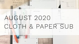 August 2020 | Cloth & Paper