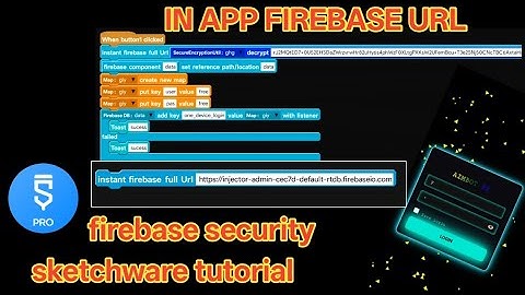 Firebase hide  url encryption in Sketchware Pro | Realtime Database Tutorial