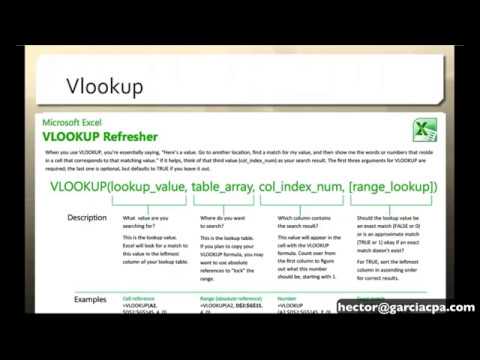 How to use VLOOKUP in Excel for Accounting