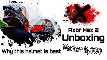 Axor apex Hex-2 Unboxing|🔥One of the best helmet under 5,000|😎#therealfootage96|@Therealfootage96