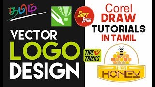 Vector LOGO DESIGN - Corel Draw in Tamil Tutorial / Soff Tutor screenshot 3