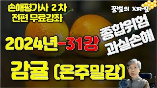 2024년 손해평가사 31강, 과실손해보장 과수 - 감귤(온주밀감), 손해평가사 2차시험 전과목 무료강의 by 손해평가사X파일-행복한 꿀벌 4,271 views 4 months ago 48 minutes