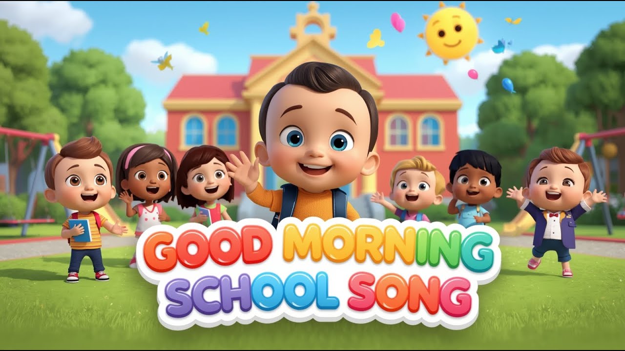 Going to School Song for Kids | Fun Morning Routine & Learning for Kids ...