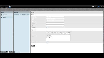 HOW-TO Create an Email Signaure using RoundCube