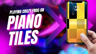 Playing crazy frog 🐸 🐸 on piano tiles | Playing at insane speed #piano # keyboard @peppingpiano screenshot 1