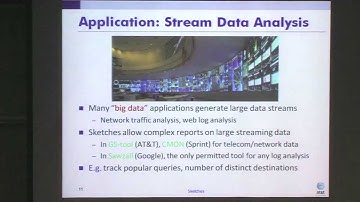 Algorithms in the Field 2011 - Graham Cormode
