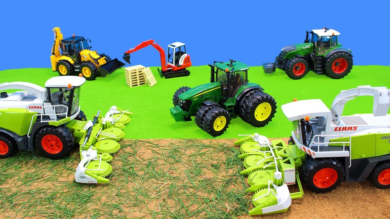 Tractor Harvester Kids Toys Bruder