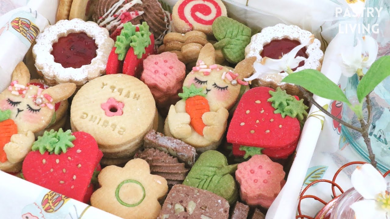 [COOKIE BOX] 10 Spring Cookies from 1 Dough!