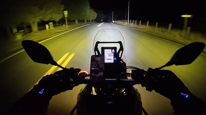 Night Ride Test: Denali D7 Pro Lights on Yamaha Ténéré 700 – Turning Darkness into Daylight