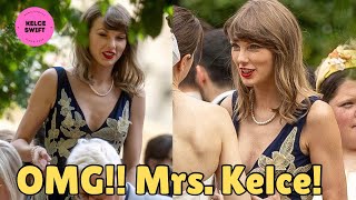 OMG Mrs Taylor Swift Kelce STUNS with new look as she ATTENDS friend s wedding in UK