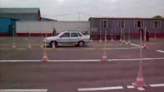 Экзамен в САО ГИБДД, площадка