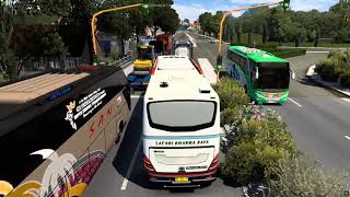 Skill Ngeblong Di Jalur Sempit | Bus Legendaris Po Safari Dharma Raya Temanggung - Jakarta | ETS 2 screenshot 3