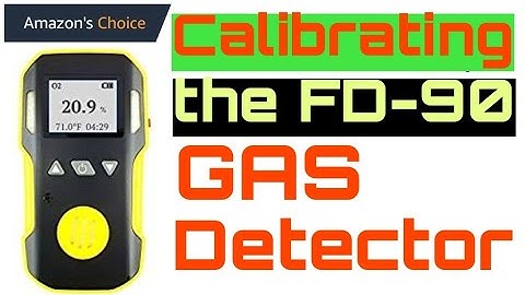 Zero and Gas Calibration, FD-90A toxic gas detector