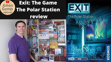 Exit: The Game - The Polar Station escape room in a box board game  review by * AmassGames * 4K room