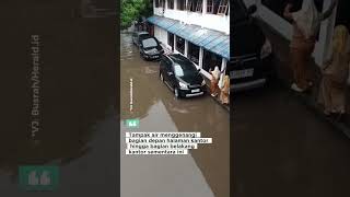 Hujan Guyur Makassar, Halaman Parkir Kantor DPRD Sulsel Banjir