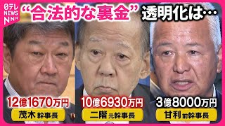 【徹底検証】「政策活動費」法改正で裏金どうなる？現役秘書らを直撃『バンキシャ！』