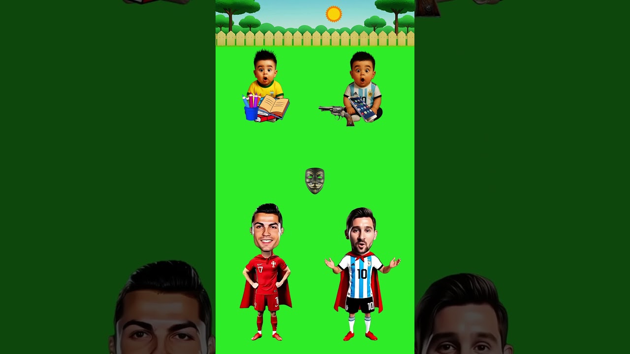 Neymar and Messi's son. Who will be what? 