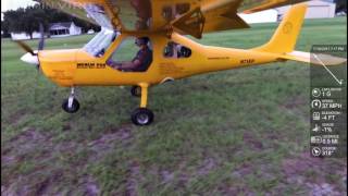 Merlin short test on flooded runway with rear CG