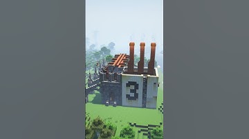 Gothic Industrial Super Smelter in Minecraft #Shorts Timelapse