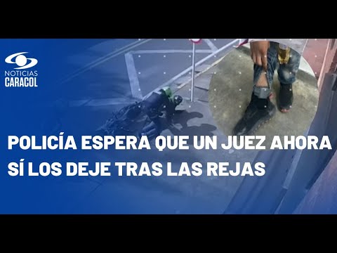 Policía persiguió y capturó a dos hombres que tenían brazalete del Inpec y seguían robando