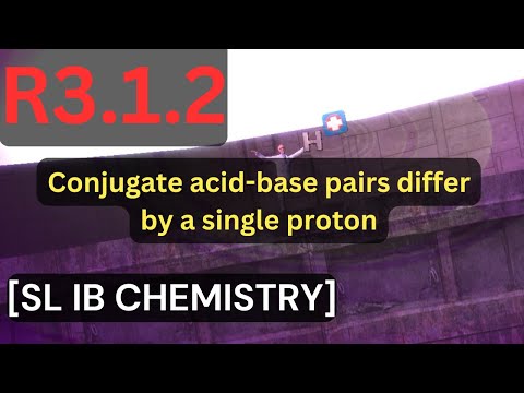 R3.1.2 Conjugate acid-base pairs differ by a single proton [SL IB CHEMISTRY]