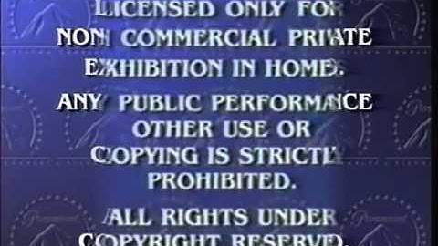 Paramount Home Video Feature Presentation Logo 1995 Normal Into Reversed