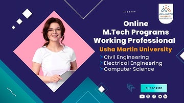 Online M.Tech Program For Working Professionals from Usha Martin University #Admission2023  #UMU