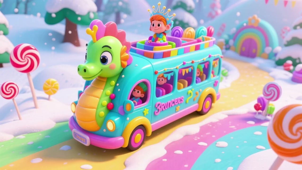 Elsa and the Candy Seahorse Bus 4 🌈🦄 | The Treasure of the Sweet Sea!