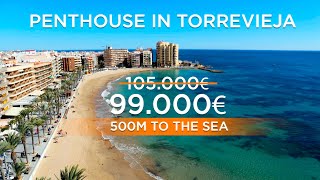 HOT OFFER  Penthouse for sale in Torrevieja in the Habaneras area close to the beach