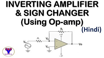 Inverting amplifier using op-amp in Hindi |  Sign changer|Closed loop configuration | Lecture 1