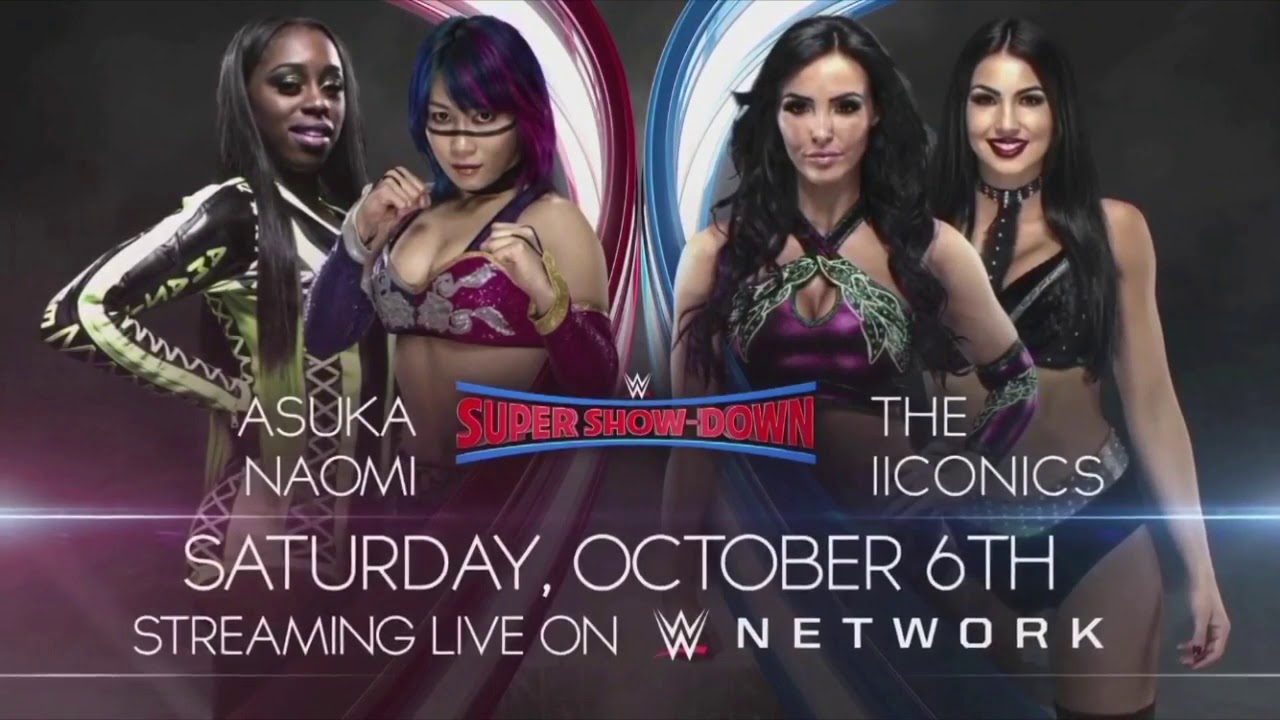 WWE Super Show-Down 2018_ Asuka & Naomi vs The IIconics