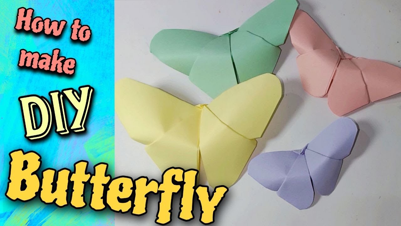 How To Make DIY Paper Butterfly Very Easy Butterfly Making step by