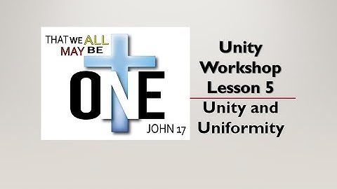 Unity Workshop - Lesson 5 – Unity and Uniformity - Dean Meadows
