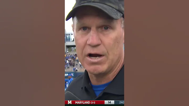 Air Force coach Troy Calhoun speaks on victory aga...