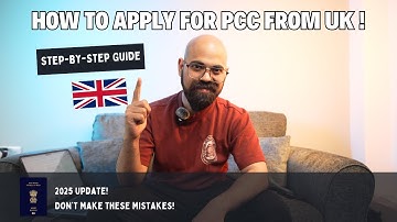 How to Apply for Police Clearance Certificate (PCC) from UK | Step-by-Step Guide for Indians 2025