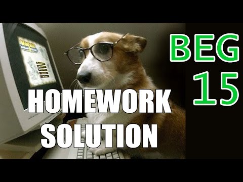 |Homework 15| Beginner C++ Game Programming