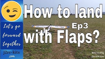 How to land RC Plane with Flaps? How to fly 4 channel RC Plane? How to land RC Plane? Ep3