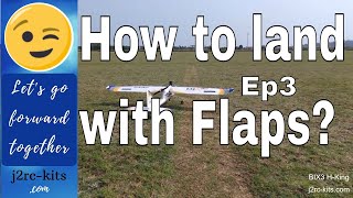 How to land RC Plane with Flaps? How to fly 4 channel RC Plane? How to land RC Plane? Ep3