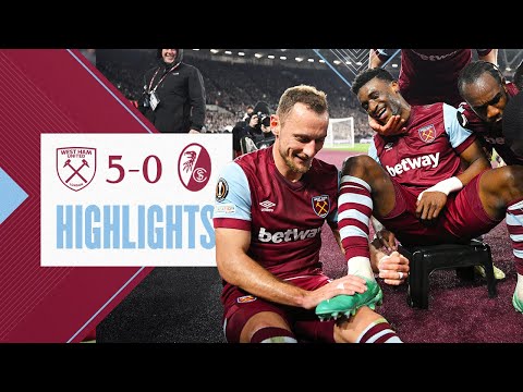 West Ham 5-0 SC Freiburg | Hammers Cruise Into Quarter-Finals | UEFA Europa League Highlights