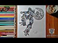 Drawing transformers jazz autobot  transformers art series  mahnoor rizvi  youtube