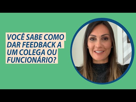 Vídeo: Como você escreve um feedback positivo para um colega?