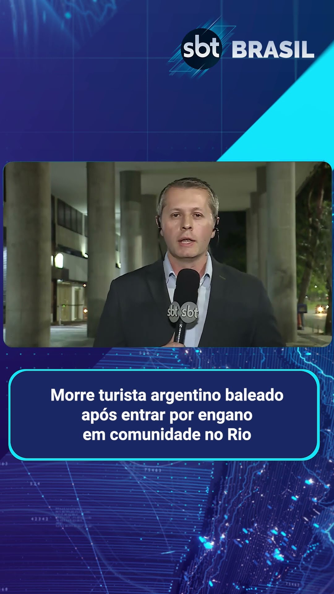 Morre turista argentino baleado após entrar por engano em comunidade no Rio | SBT Brasil (13/01/25)