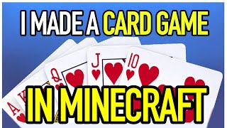 I Made a Card Game in Minecraft