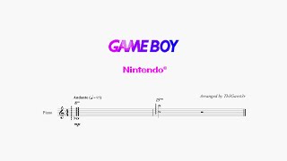 Startup - Game Boy Advance BIOS (Piano sheet music/MIDI) Wealth