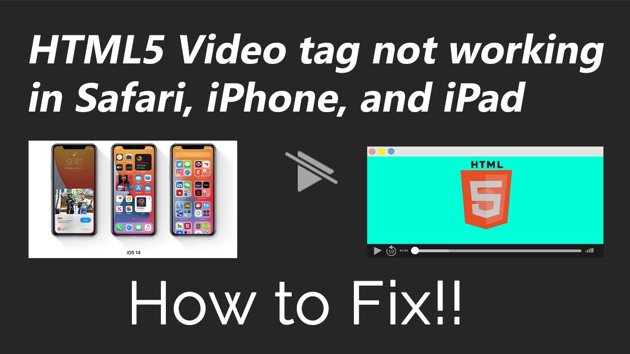 html video tag safari ios